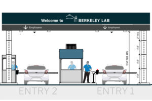 drawing of new Berkeley Lab entrance gate